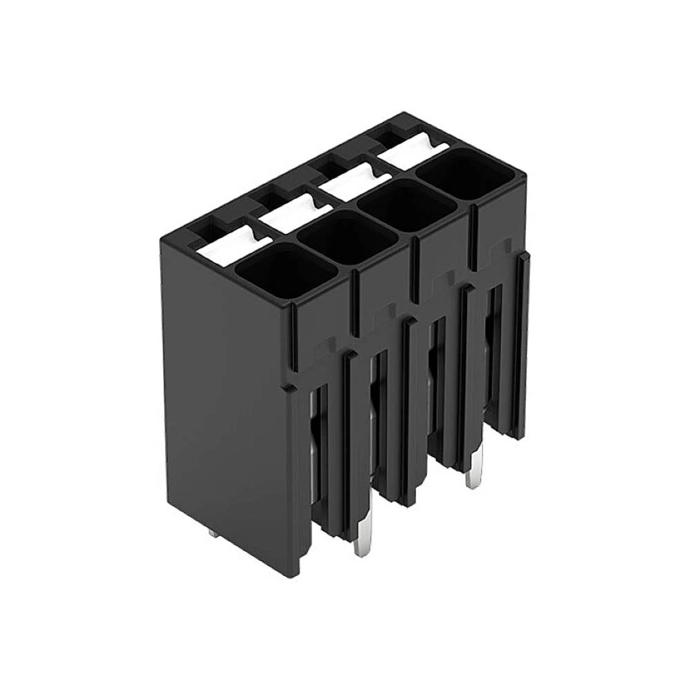 THR PCB terminal, potiskivači, 1,5 mm², Korak 3,5 mm, 4-pinski, ugurati CAGE CLAMP®, 1,50 mm², crno WAGO 2086-1124 stezaljka za tiskane ploče 1.50 mm² Broj polova (broj) 4 crna 1 St. slika