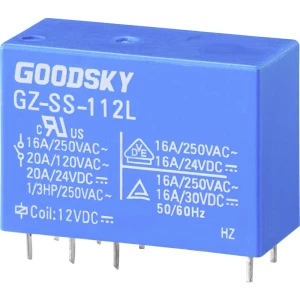 GoodSky GZ-SS-112L relej za tiskane pločice 12 V/DC 20 A 1 prebacivanje 1 St. Tube slika