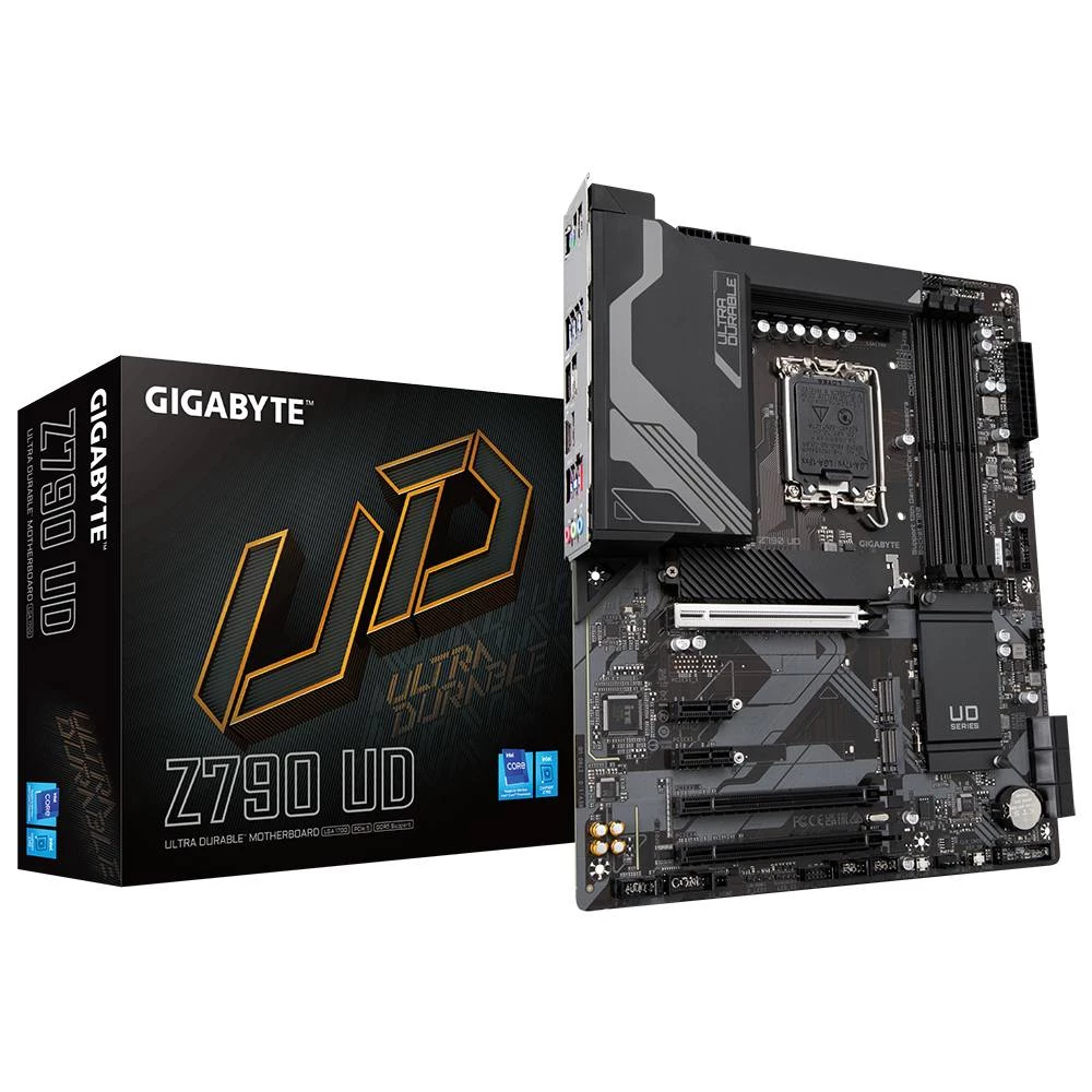 Gigabyte Z790 UD, Intel, LGA 1700, Intel® Celeron®, Intel® Core™ i3, Intel® Core™ i5, Intel® Core™ i7, Intel® Core™ i9,..., LGA 1700, DDR5-SDRAM, 128 GB Gigabyte Z790 UD matična ploča Baza Intel® 1... slika