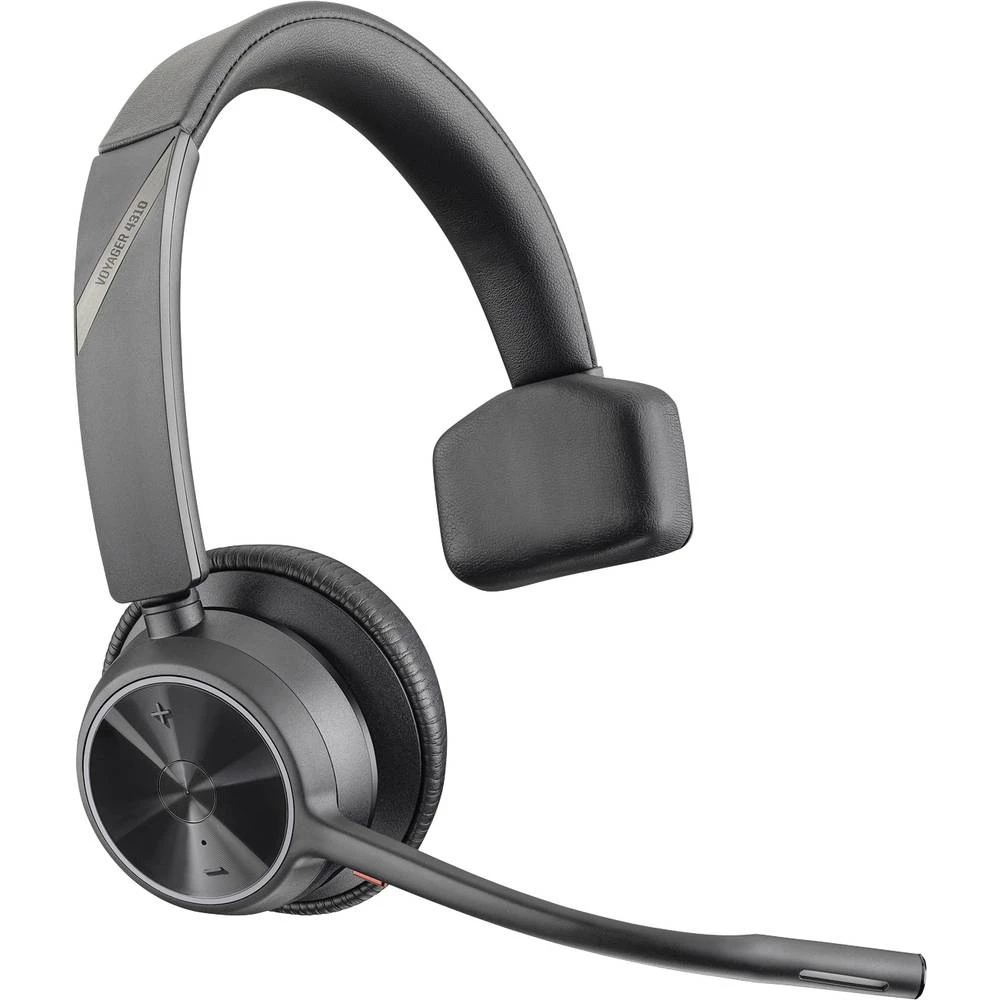 POLY VOYAGER 4310 UC telefon On Ear Headset Bluetooth® mono crna smanjivanje šuma mikrofona, poništavanje buke utišavanje mikrofona slika