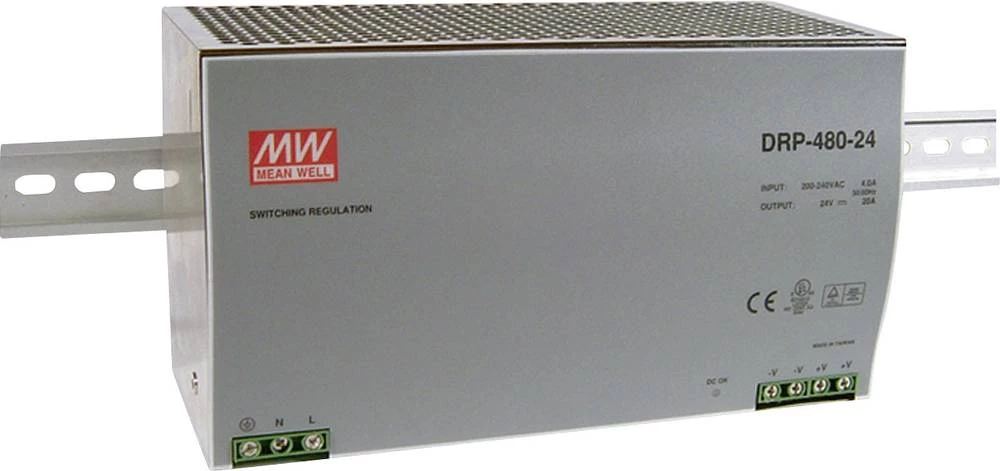 Napajač za profilne šine (DIN-letva) Mean Well DRP-480S-48 48 V/DC 10 A 480 W 1 x slika