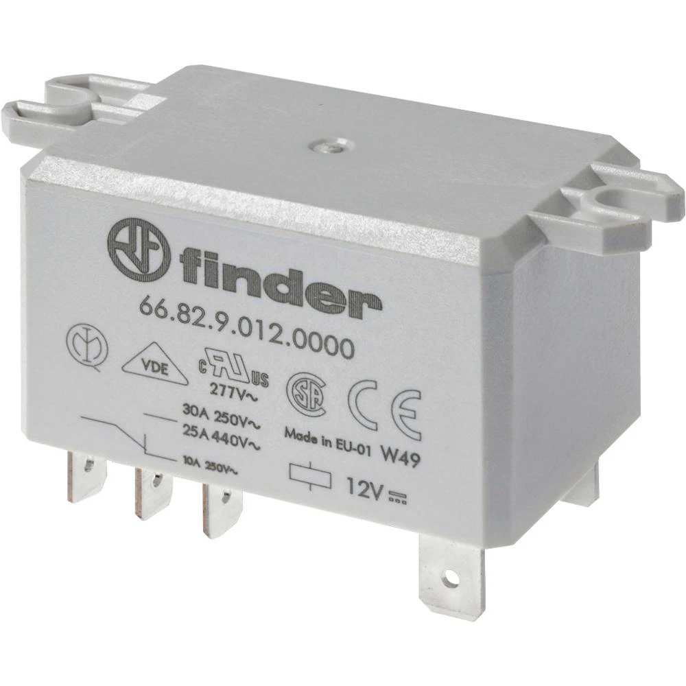 Finder 66.82.8.230.0001 relej  Prebacivanje struje (maks.): 30 A 2 prebacivanje  10 St. slika