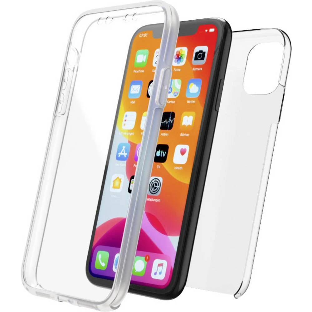 Navlaka "Zaštita od 360 °" za Apple iPhone 11, dvodijelna, prozirna slika