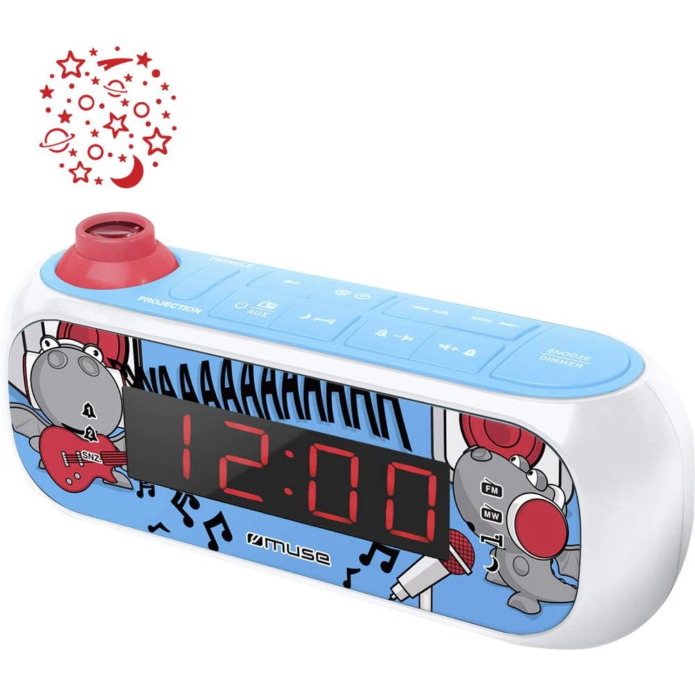 Dječji radio Muse M-167 KDB AUX, UKW Plava boja slika