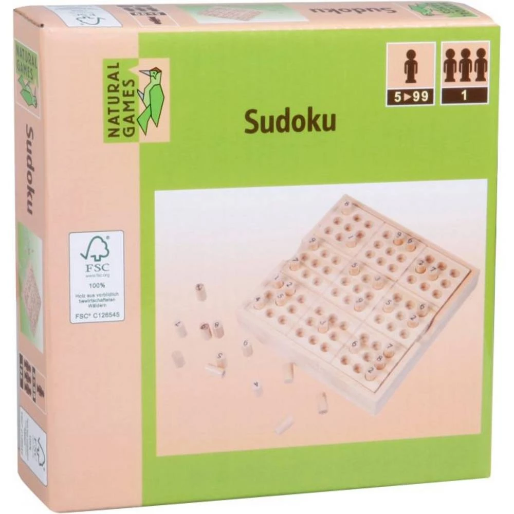 Vedes 61117075 Natural Games Sudoku 14x14x2,5 cm slika