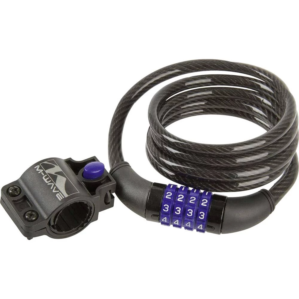 Kabelski lokot M-Wave DS 8.15 Crna Zaključavanje s brojčanikom slika