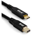 club3D USB-C® kabel za zaslon 2.00 m crna CAC-1561