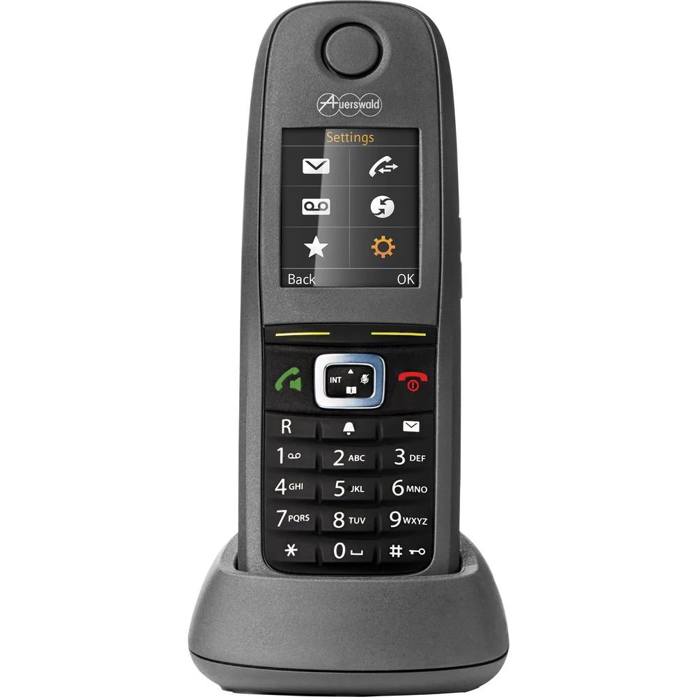 Telefon s kabelom, ISDN Auerswald COMfortel M-530 TFT Crna slika