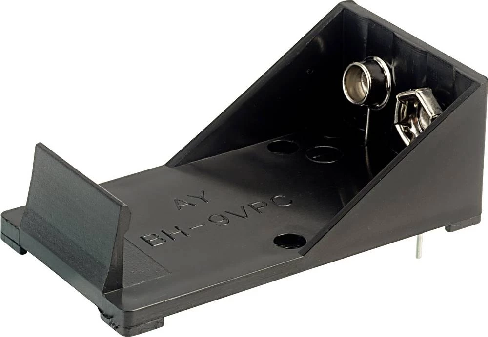 Baterije - držač 1x 9 V Block Montaža preko rupe THT TRU COMPONENTS BH-9VPC-2 slika