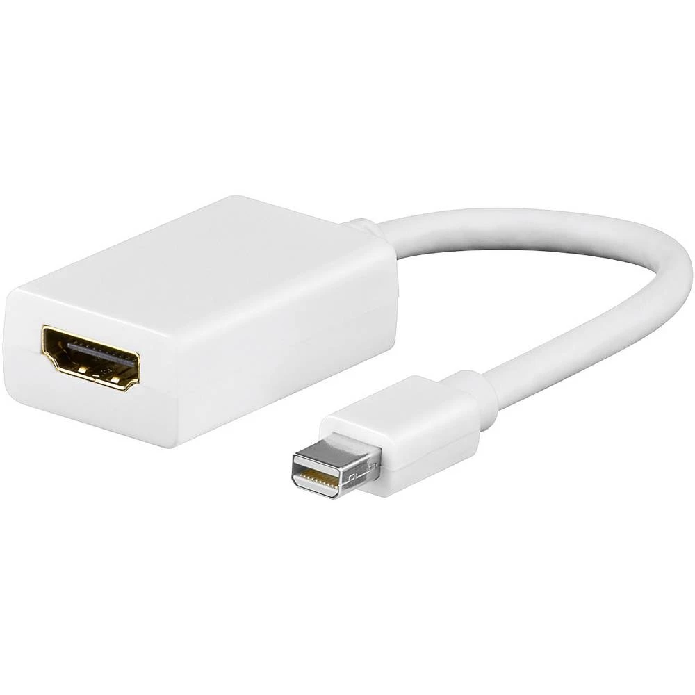 DisplayPort / HDMI Adapter [1x Muški konektor Mini DisplayPort - 1x Ženski konektor HDMI] Bijela Goobay slika