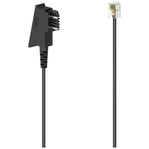 Hama DSL priključni kabel [1x muški konektor TAE-F - 1x RJ45-muški konektor 8p2c] 10 m crna slika