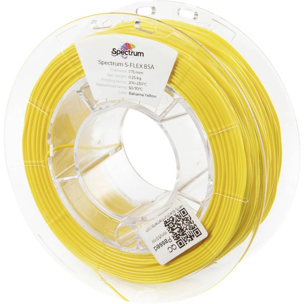 Spectrum Filaments 80565 S-Flex 85A 3D pisač filament fleksibilni filament fleksibilan, kemijski otporan, otporan na uda slika