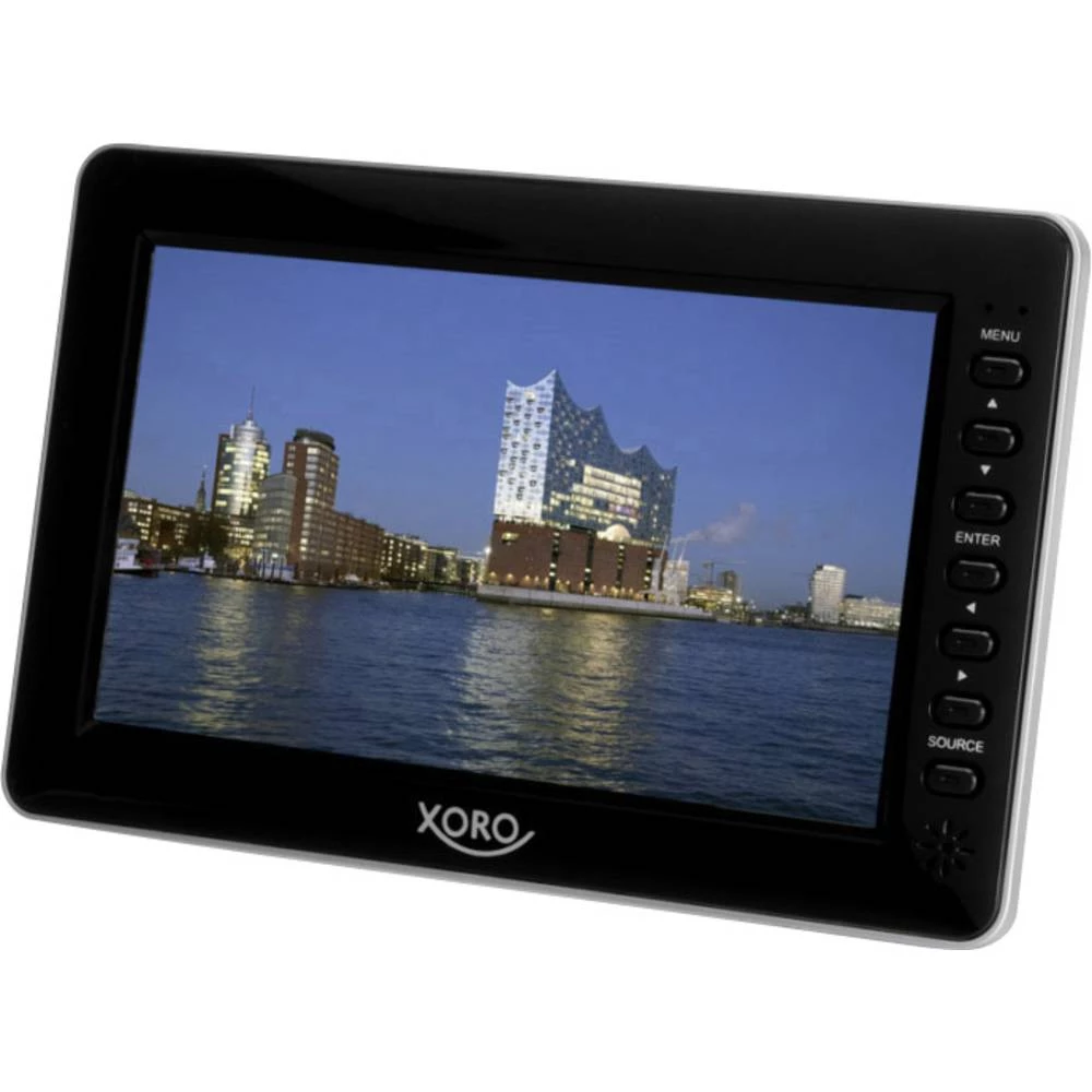 Xoro PTL 1010 Prijenosni TV 25.6 cm 10.1 " ATT.CALC.EEK: B (A++ - E) Rad na baterije, Funkcija snimanja Crna slika