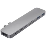 HYPER GN28D-GRAY USB-C ™ priključna stanica Prikladno za marku: Apple  integrirani čitač kartica