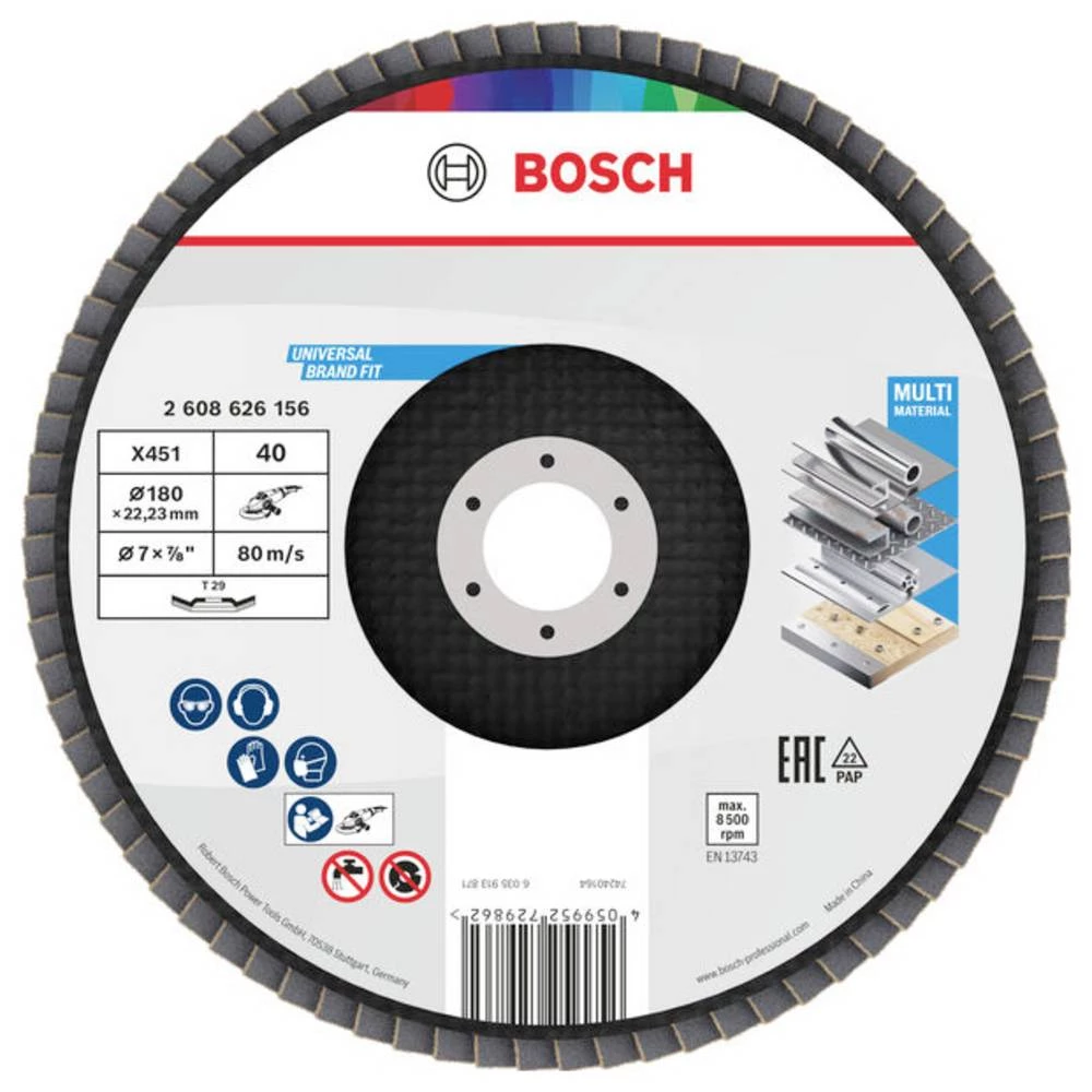Bosch Accessories 2608626156 lamelna brusna ploča promjer 180 mm Promjer bušotine 22.23 mm 1 kom. slika