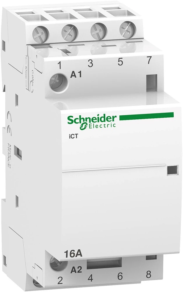 Schneider Electric A9C22814 Instalacijski kontaktor 1 ST 4 zatvarač 1.6 W 400 V/AC 16 A slika