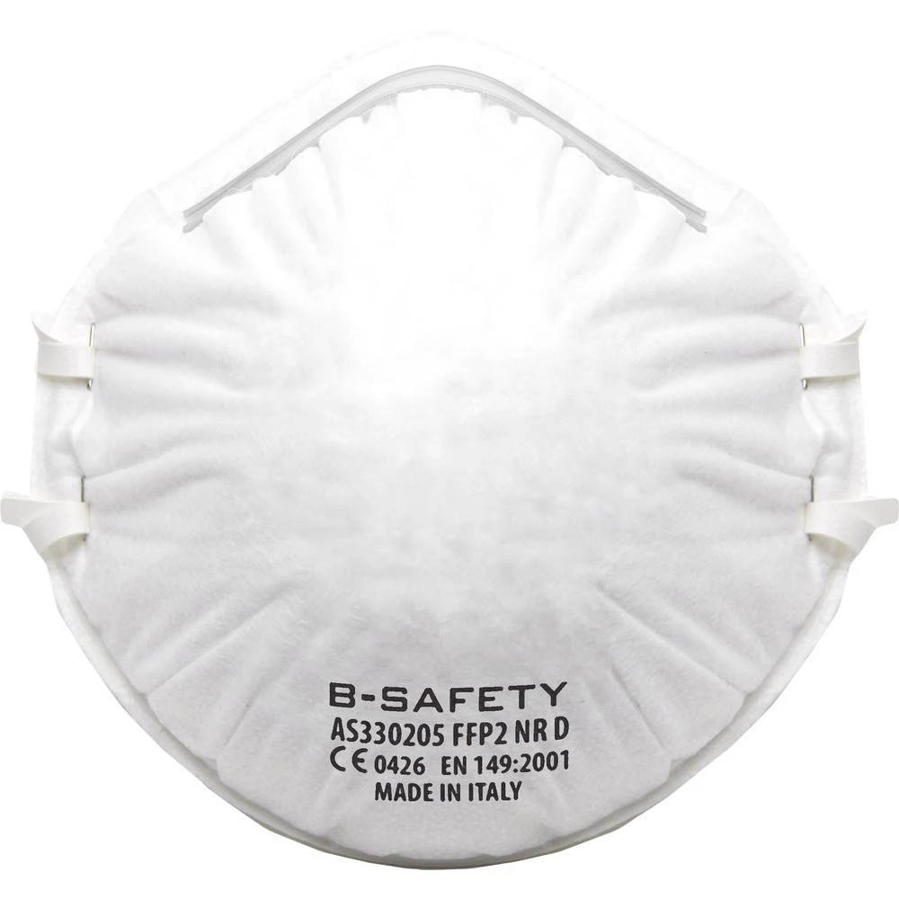 Vrsta maske za finu prašinu FFP2 B-SAFETY pure breath AS330205 10 ST slika