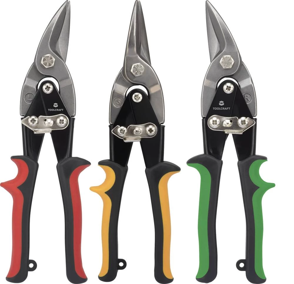 TOOLCRAFT Set od 3 figure za rezanje kositra lijevo / desno / ravno rezanje slika