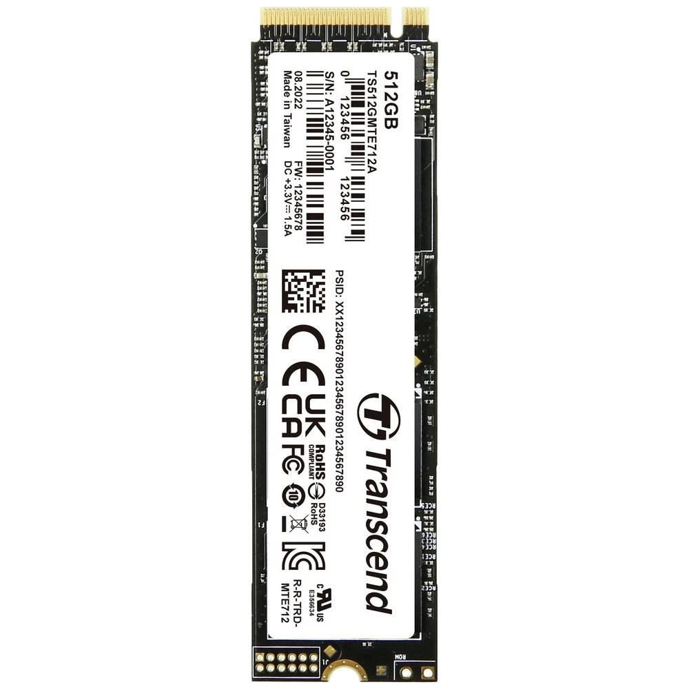 Transcend MTE712A 512 GB unutarnji M.2 PCIe NVMe SSD 2280 PCIe NVMe 4.0 x4 industrijsko TS512GMTE712A slika