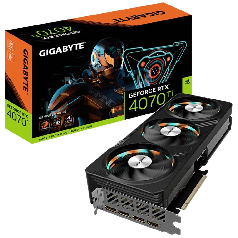 Gigabyte GeForce RTX 4070 Ti GAMING OC V2 12G NVIDIA GeForce RTX 4070 Ti 12GB GDDR6X Gigabyte grafička kartica Nvidia GeForce RTX 4070 Ti 12 GB slika