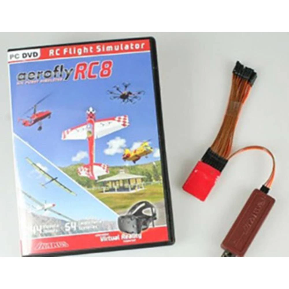 Simulator leta za modelarstvo Ikarus aeroflyRC8 S sučeljem, sa jednolinijskim konvertorom slika