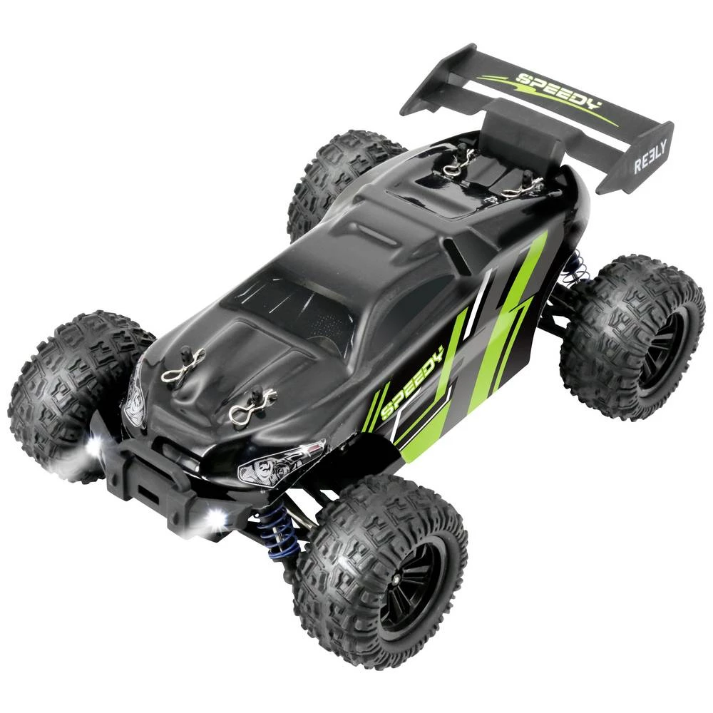 Reely Speedy crna/zelena s četkama 1:18 RC model automobila električni Truggy pogon na sva četiri kotača (4wd) RtR 2,4 slika
