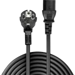 LINDY struja priključni kabel [1x sigurnosni utikač  - 1x ženski konektor IEC c13, 10 a] 3.00 m crna