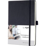 Sigel CONCEPTUM® CO120 bilježnica prazna crna Broj listova: 97 DIN A5