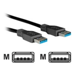 Roline USB kabel USB 3.2 gen. 1 (USB 3.0) USB-A utikač 3.00 m crna sa zaštitom 11.02.8971 slika