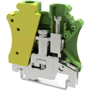 Stezaljka za zaštitni vodič 8.2 mm Vijak Žuto-zelena Degson PC6-PE-01P-1Y-00AH 1 ST slika