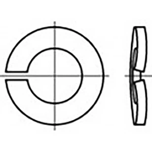 TOOLCRAFT TO-6854292 opružni prsteni Unutarnji promjer: 5 mm DIN 128 čelik za opruge 1000 St. slika