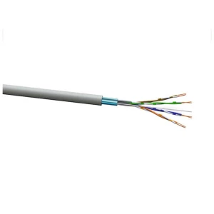 VOKA Kabelwerk 10258200-100 mrežni kabel cat 5e F/UTP 4 x 2 x 0.128 mm² siva (RAL 7035) 100 m slika