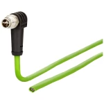 Metz Connect 142M2X90100 M12 mrežni kabel, Patch kabel CAT 6a S/FTP 10 m zelena PUR plašt, postojan na kiselinu, postojan na ozon, UV otporan, mogućnost korištenja za vuču, bez halogena, postojan n...