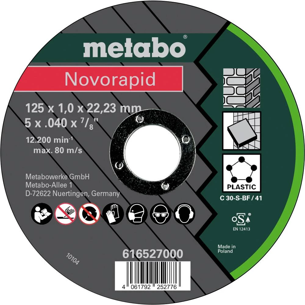 Metabo 616527000 rezna ploča 125 mm 25 kom. lim slika