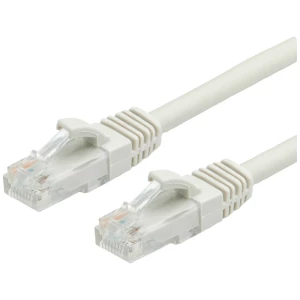 Value 21.99.0874 RJ45 mrežni kabel, Patch kabel cat 6a U/UTP 0.30 m siva  1 St. slika