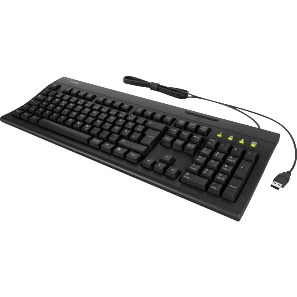 Keysonic KSK-8041U-CR (DE) žičani tipkovnica njemačka, qwertz crna slika