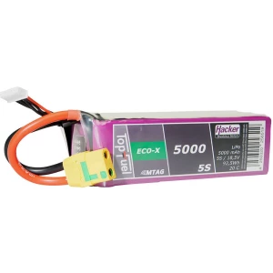 LiPo akumulatorski paket za modele 18.5 V 5000 mAh Broj ćelija: 5 20 C Hacker Softcase XT90 slika