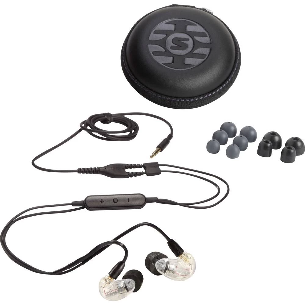 Shure AONIC 215 UNI in ear slušalice u ušima prozirna slika