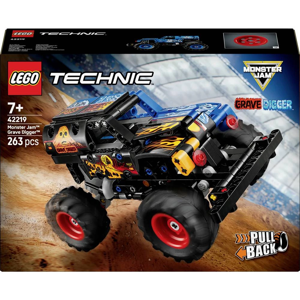 42219 LEGO® TECHNIC Monster Jam™ Grave Digger™ Vatra i led (42219) slika