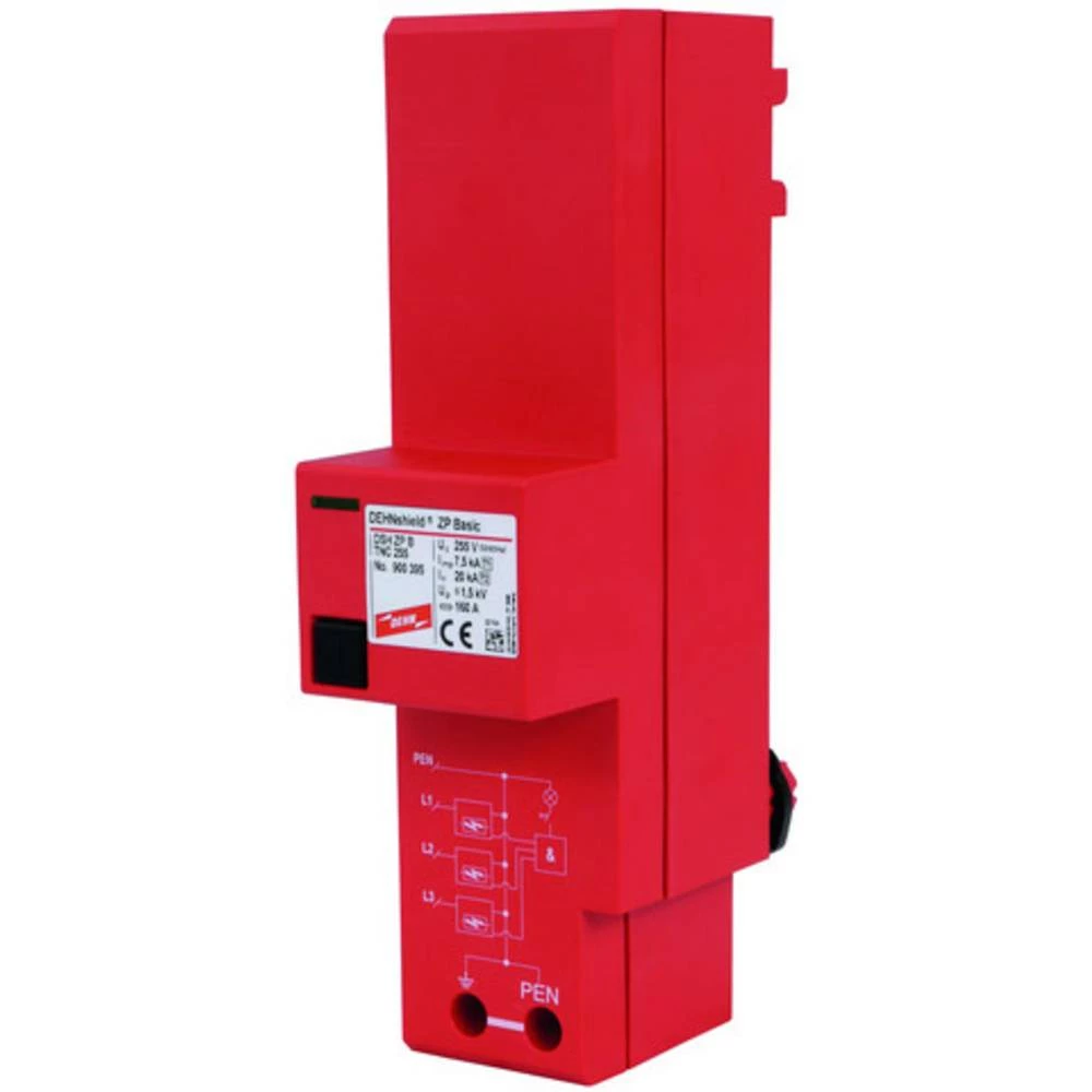 Odvodnik za prenaponsku zaštitu Zaštita od prenapona za: Razdjelni ormar DEHN DEHNshield DSH ZP B TNC 255 TN-C basic 900395 60 k slika
