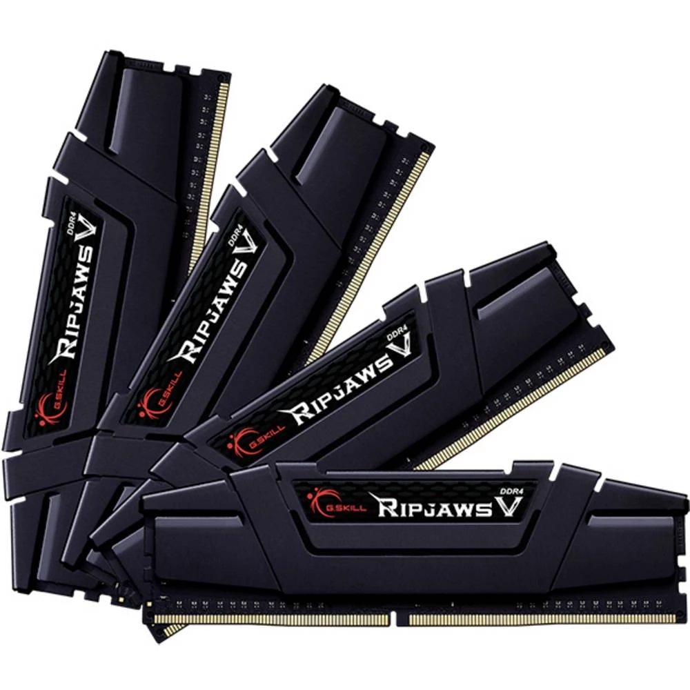 G.Skill komplet radne memorije za računalo Ripjaws V F4-3200C14Q-64GVK 64 GB 4 x 16 GB DDR4-RAM 3200 MHz CL14-14-14-34 slika