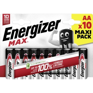 Energizer Max mignon (AA) baterija alkalno-manganov 1.5 V 10 St. slika