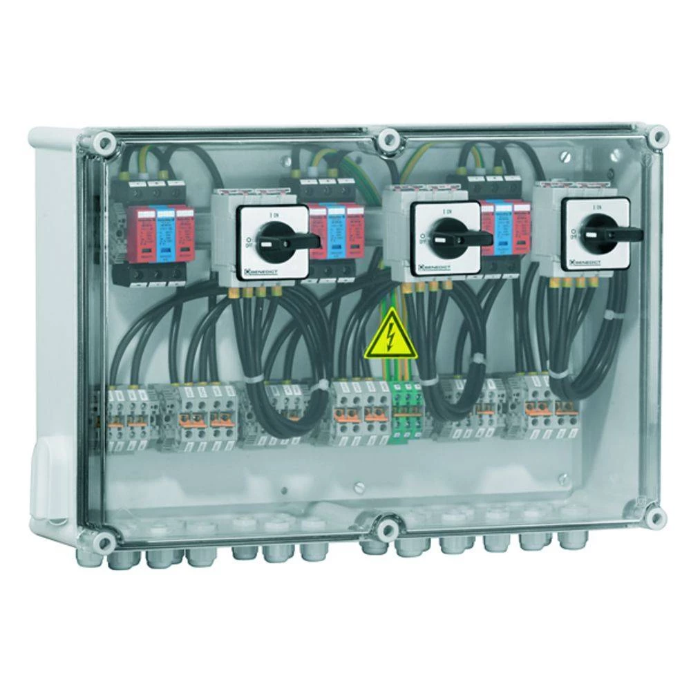 Priključna kutija za prenaponsku zaštitu Zaštita od prenapona za: Fotovoltaični uređaj Weidmüller PV DC 2INX3 3SW 3MPPT 3SPD CG slika
