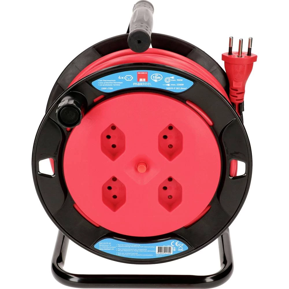 Max Hauri 138845 kabelski namatač 15.00 m crvena slika