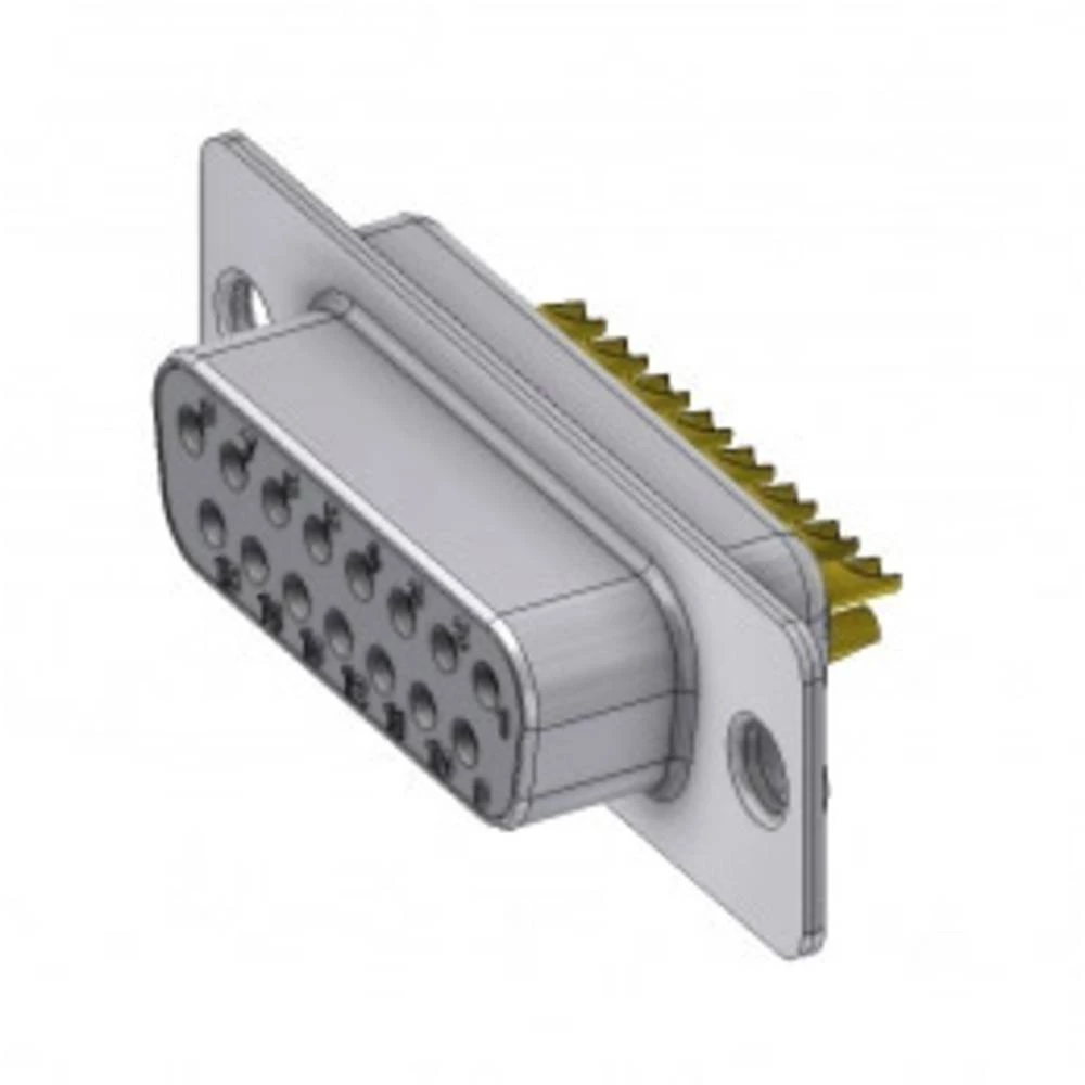 D-SUB priključak 180 ° Broj polova: 15 Lemni kup DELTRON SWISS 1 ST slika