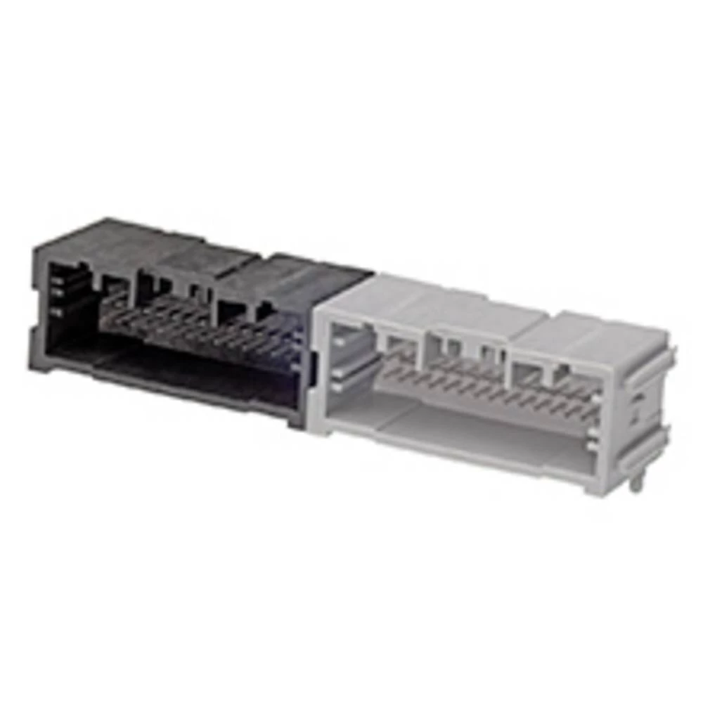 Molex 349600200 Mini50 Unsealed 2 Bay Right-Angle Headers, 68 Circuits, Bay A 34 Circuit Hybrid Header, Polarization Opti slika