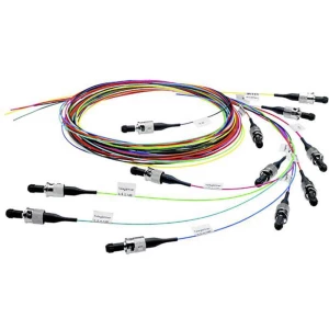 Staklena vlakna Svjetlovodi Priključni kabel [1x Muški konektor ST - 1x Slobodan kraj kabela] 50/125 µ Multimode OM4 2 m T slika