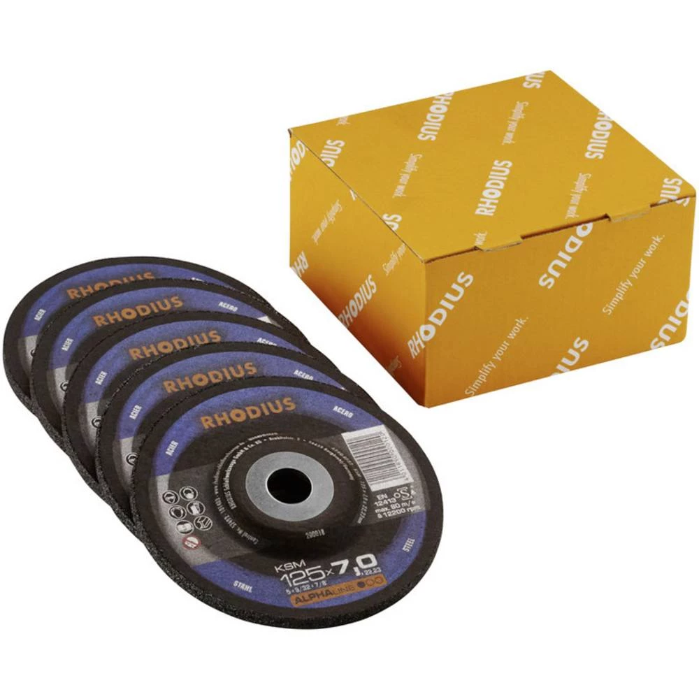 Ploča za grubu obradu s glavom 125 mm 22.23 mm Rhodius KSM 210750 1 ST slika