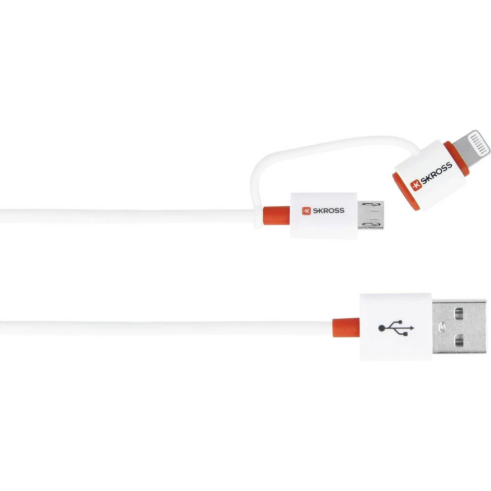 Skross iPod/iPhone/iPad Pro/iPad USB kabel [1x USB - 1x muški konektor micro USB , muški konektor Apple dock lightning] slika