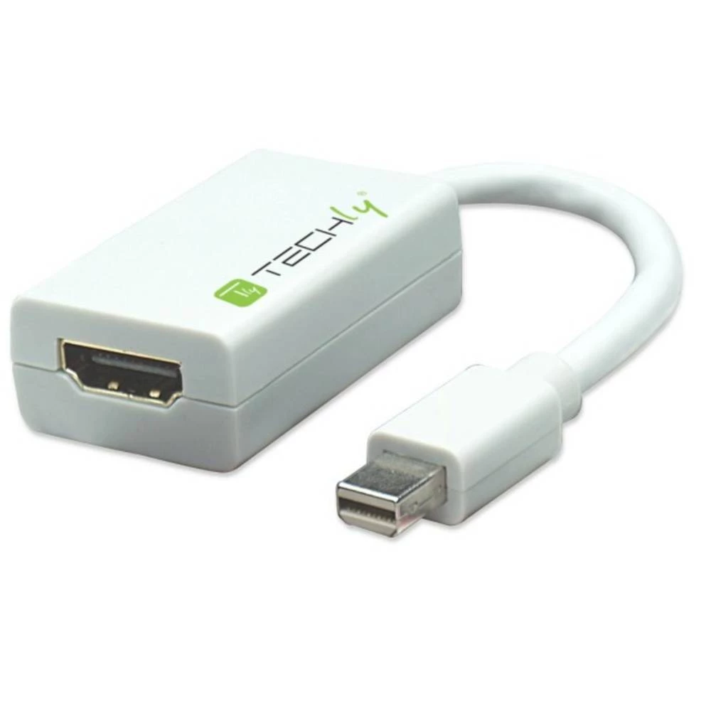 DisplayPort / HDMI Adapter [1x Muški konektor Mini DisplayPort - 1x Ženski konektor HDMI] Bijela TECHly slika